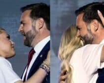 “Touching a Man’s Hair Is a Sign of Love” – JD Vance and Erika Kirk’s Slow-Motion Hug Sends Rumors Into Overdrive